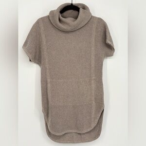 UGG Sweater Shelby Cowl Neck Knit Tunic in Taupe Women’s Small 100% Cotton